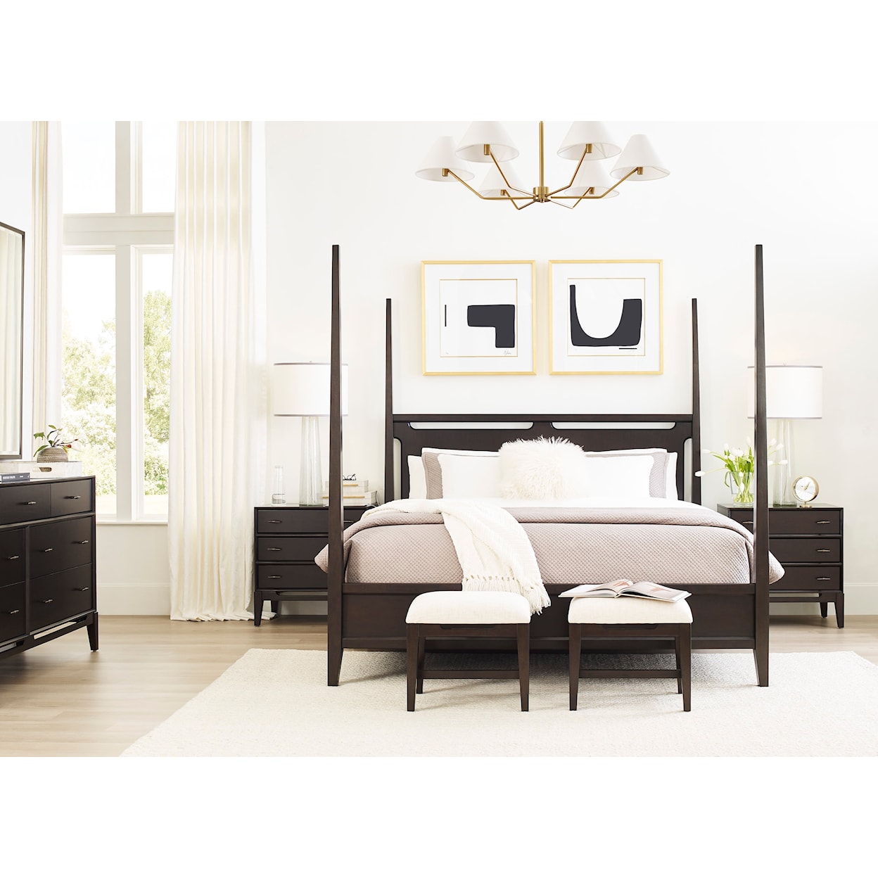 Aspenhome Sutton King Poster Bed