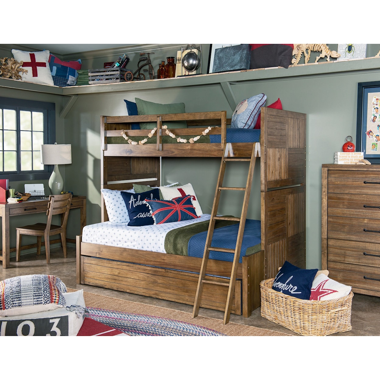 Legacy Classic Kids Summer Camp Twin Over Full Bunk Bed