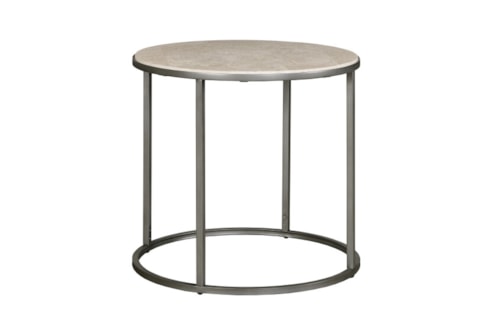 Contemporary Round End Table