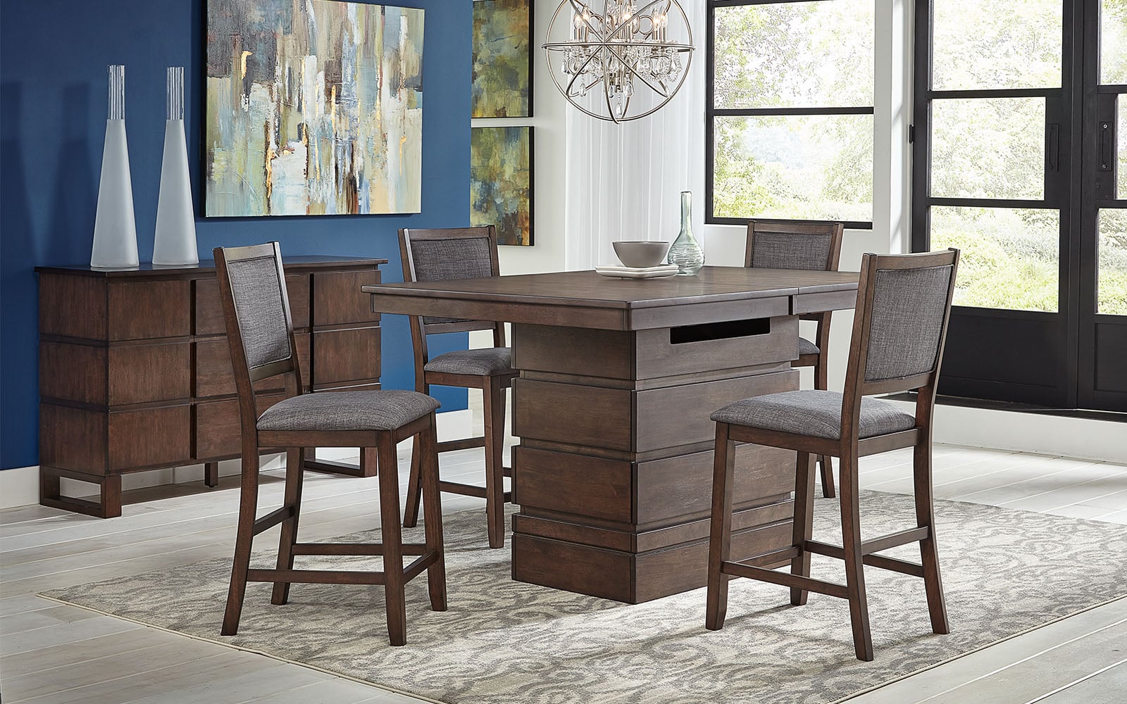 AAmerica Chesney Adjustable Dining Table