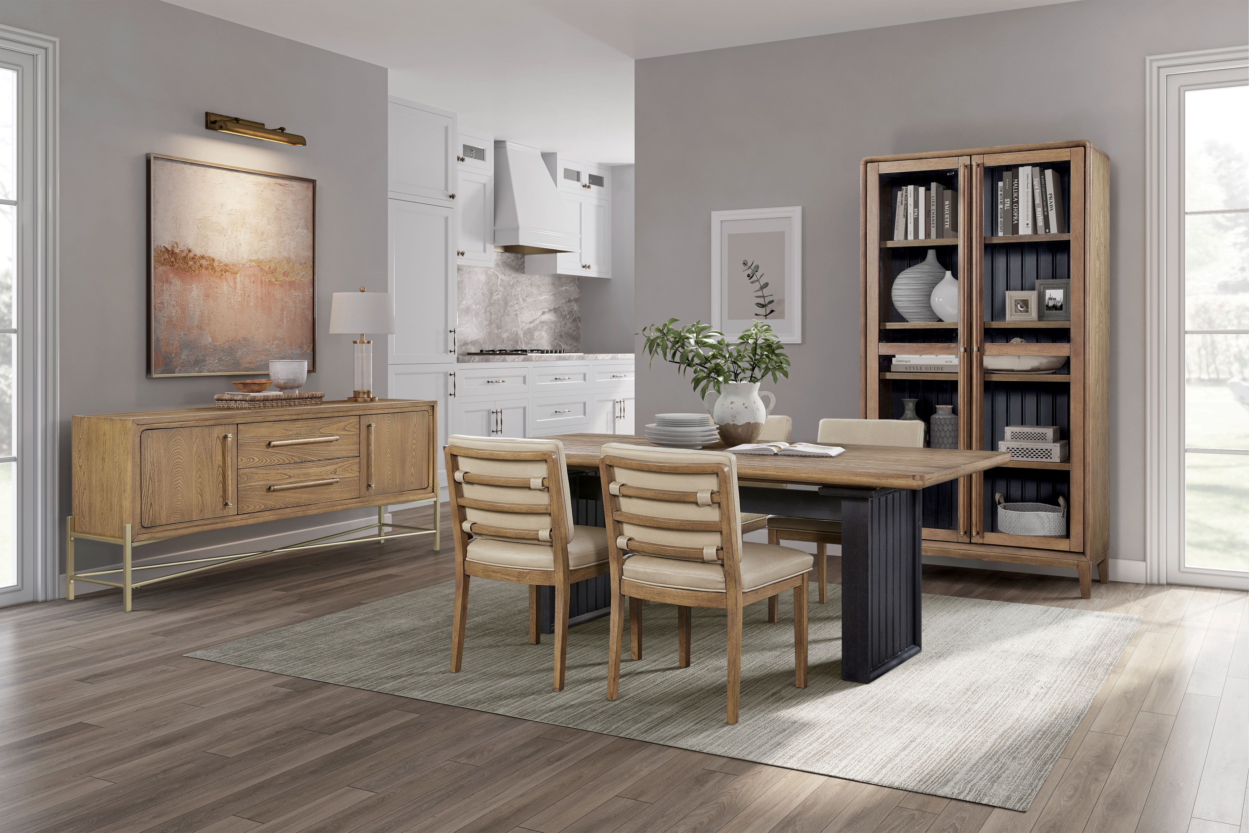 2-Door Metal-Base Sideboard