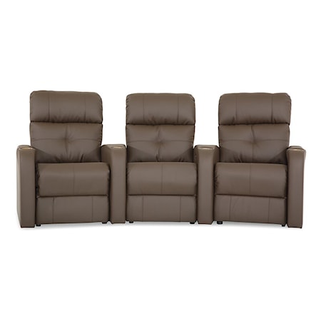 Audio 3-Seat Curved Theater Sectional