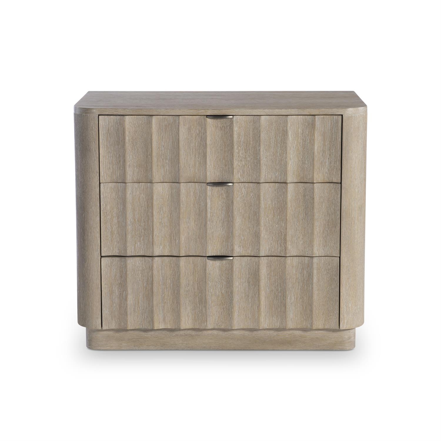 Loggia Compact Three-Drawer Nightstand