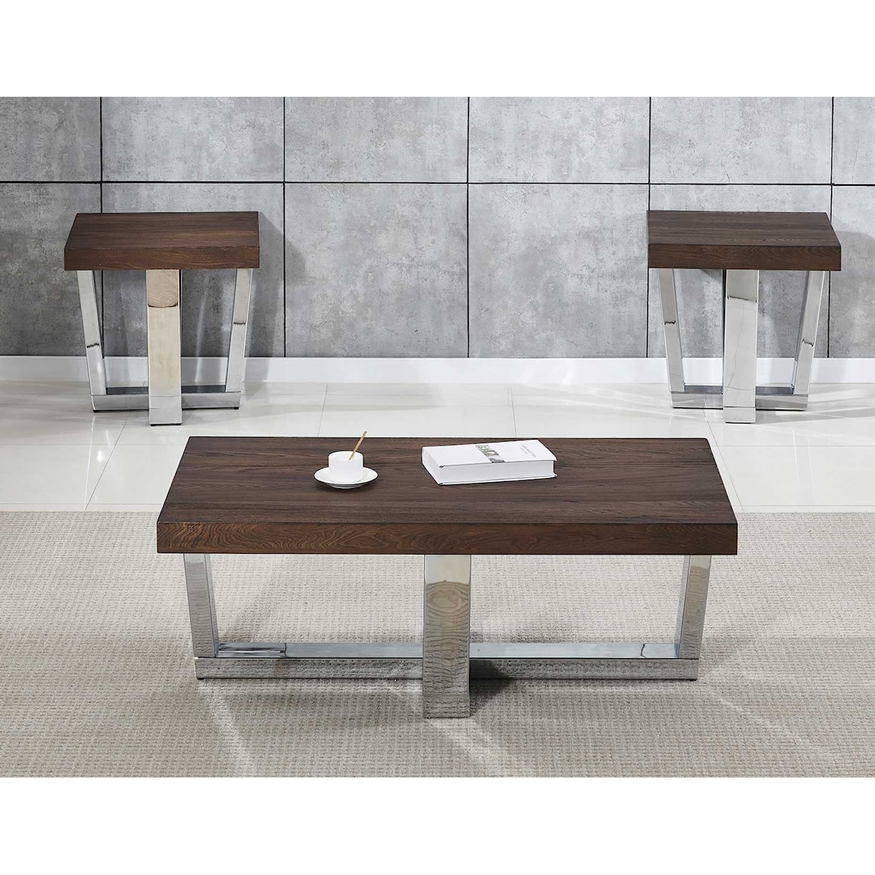 Prime Laredo Cocktail Table, 2 End Table