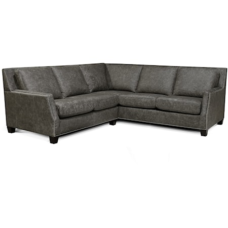 2-Piece Leather Sectional Sofa