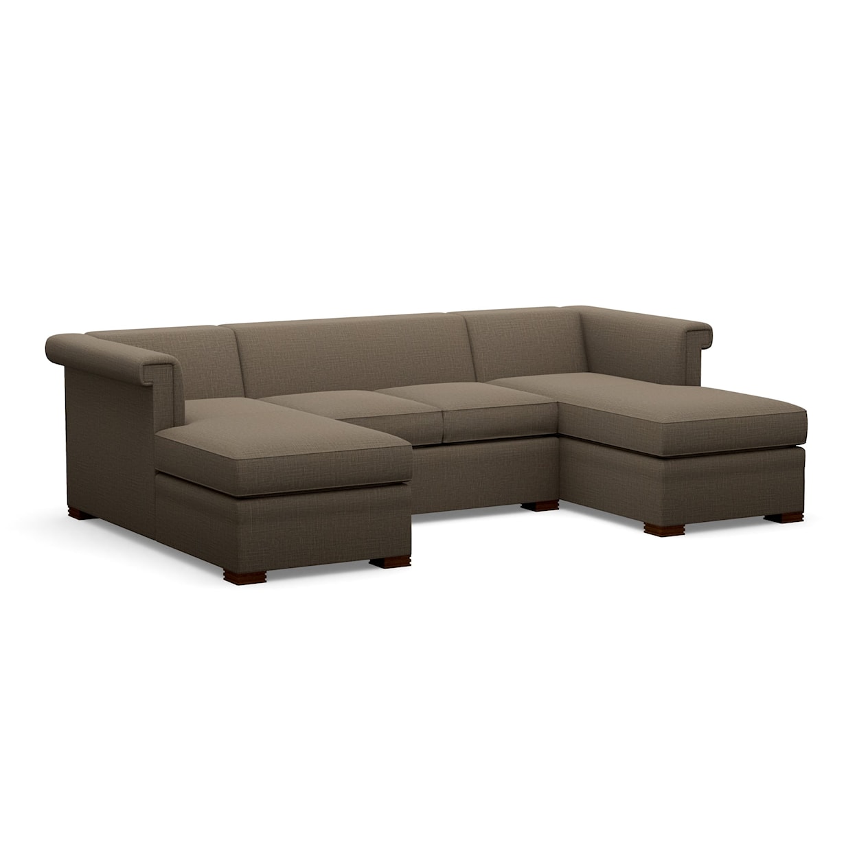 Century Chesterfield 3-Piece Chaise Sectional Sofa