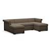 Century Chesterfield 3-Piece Chaise Sectional Sofa