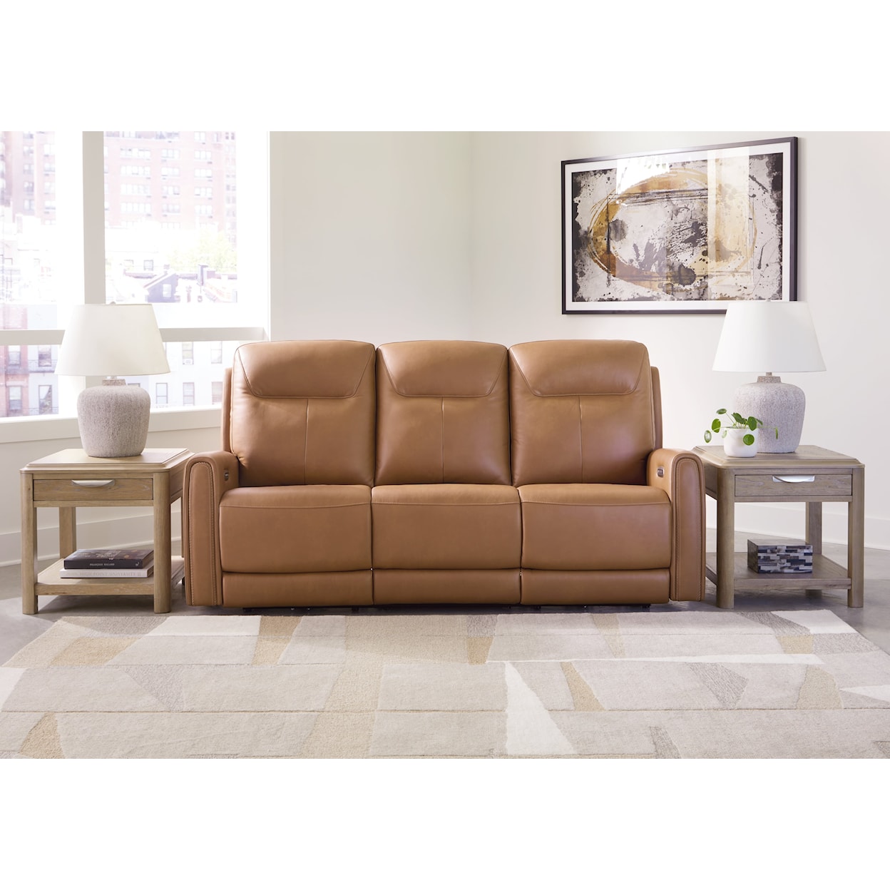 Michael Alan Select Tryanny PWR REC Sofa with ADJ Headrest