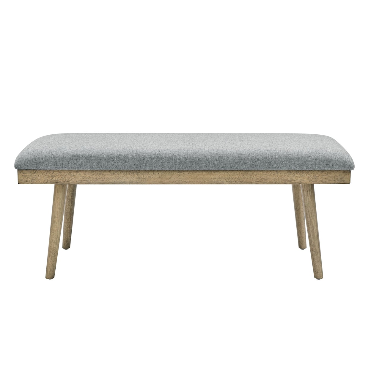 Belfort Essentials Norwood Gray Polyester Dining Bench