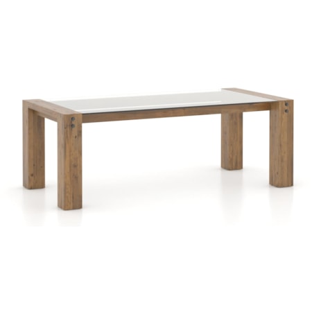 Customizable Glass Top Dining Table