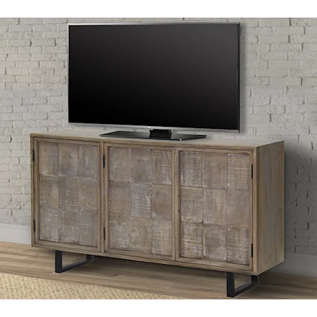 Contemporary 57 in. TV Console with Cord Management