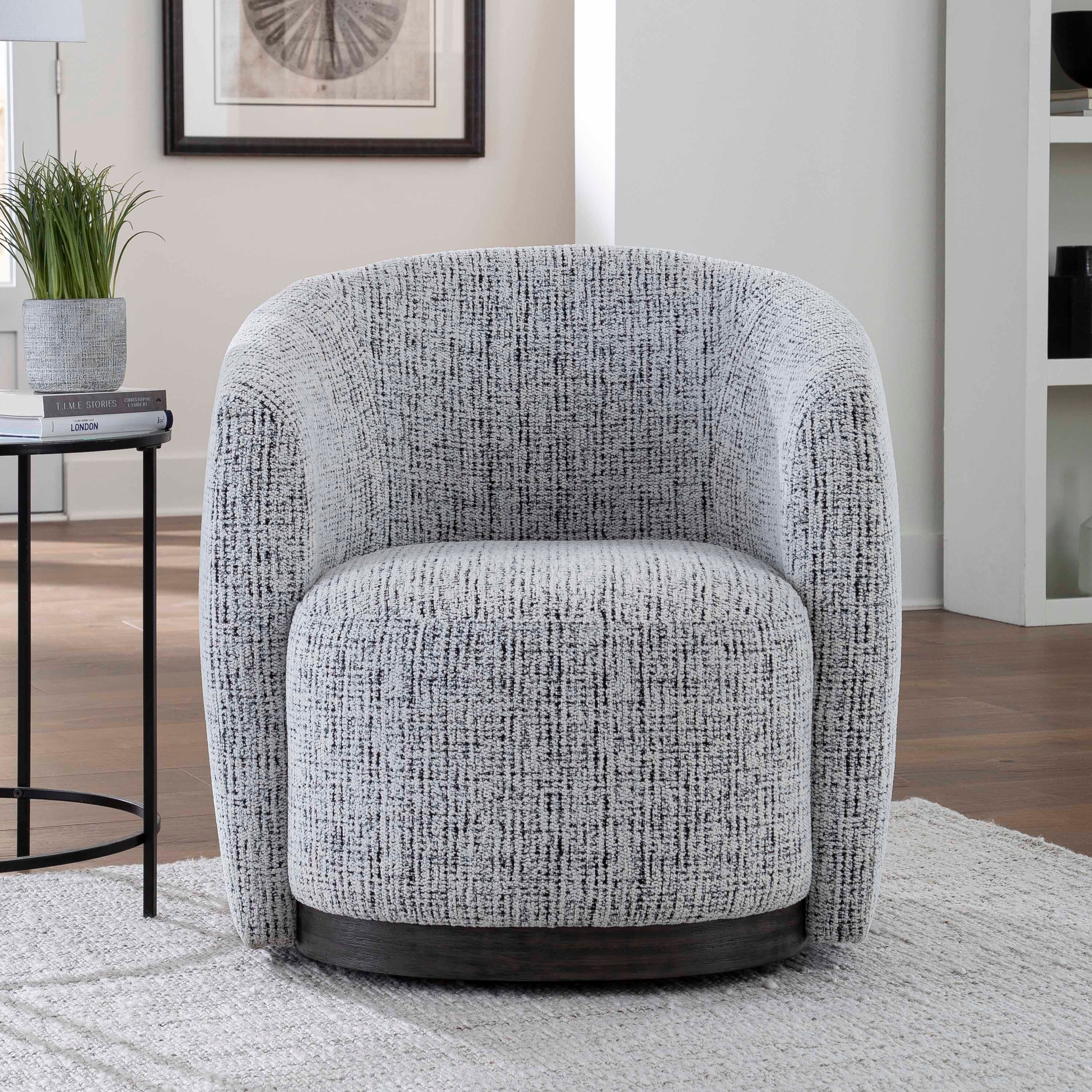 Swivel Barrel Chair