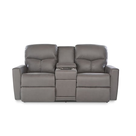 Power Reclining Loveseat w/ Headrest &amp; Conso