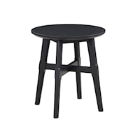 Modern Rustic Black End Table