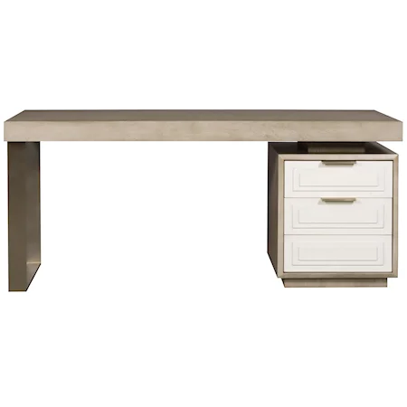 Bowers Desk with Filing Cabinet