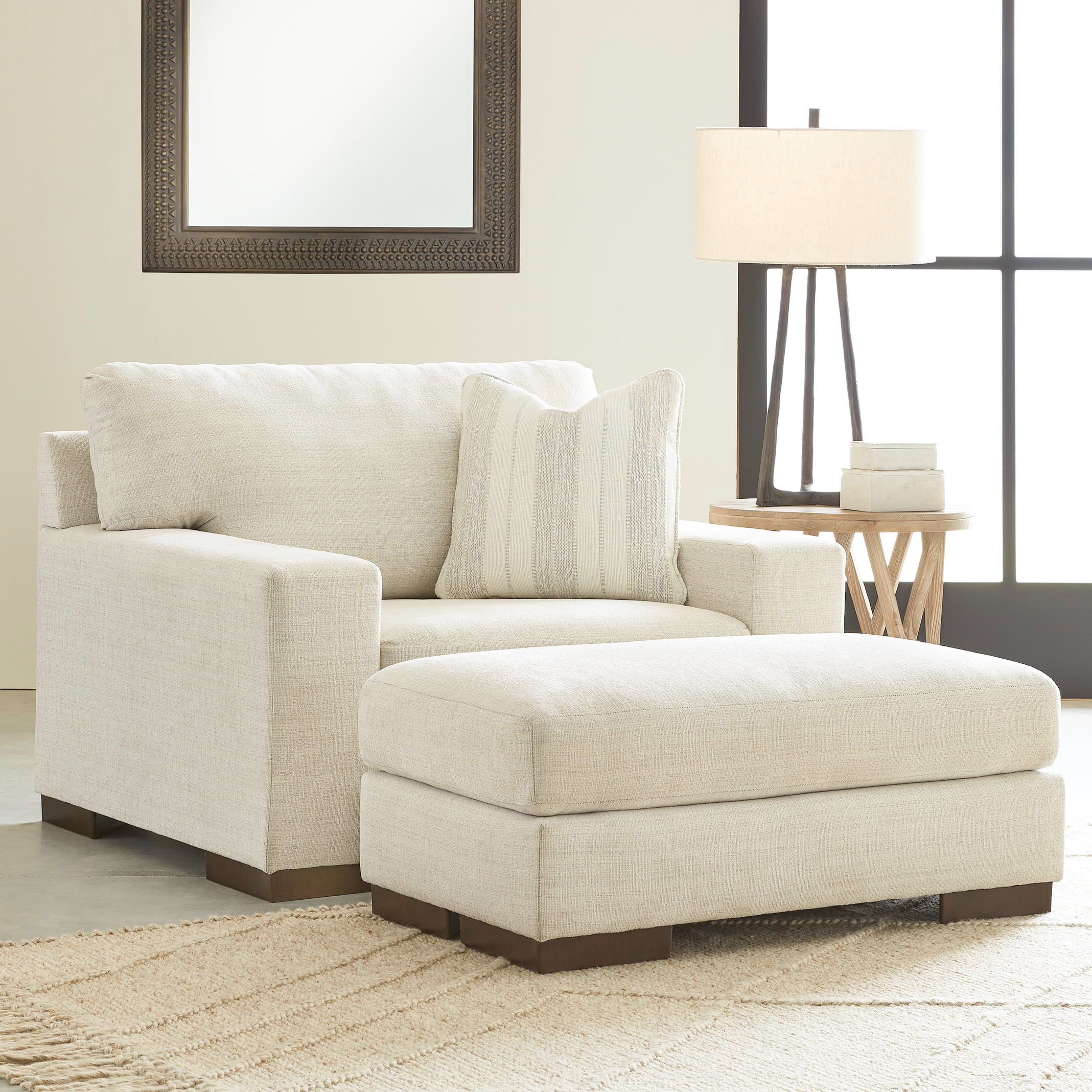 Sofa chair best sale with ottoman