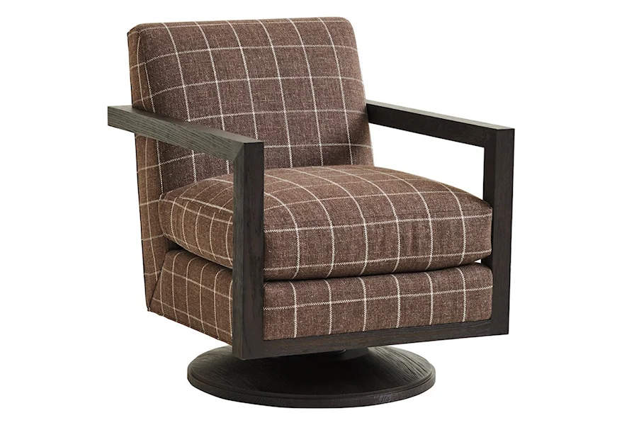 Barclay Butera Upholstery Willa Swivel Chair by Barclay Butera at Z & R Furniture