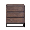 Accentrics Home Accents Modern Industrial Nightstand