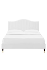 Modway Juniper Channel Tufted Performance Velvet King Platform Bed