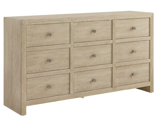 Coastal 9-Door Dresser with Jewelry Trays