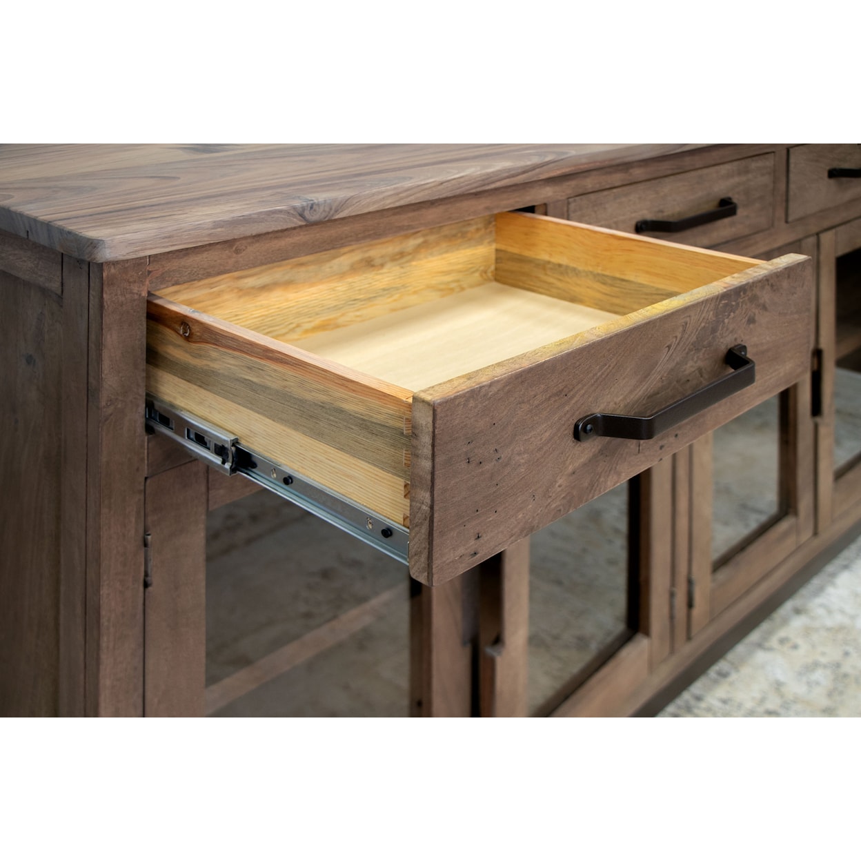 International Furniture Direct Natural Parota Console