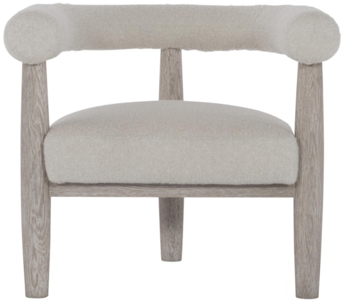 Contemporary Chair with Exposed Wood Frame