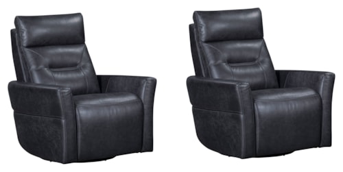 Casual Power Swivel Glider Recliner with Power Headrest (Set of 2)