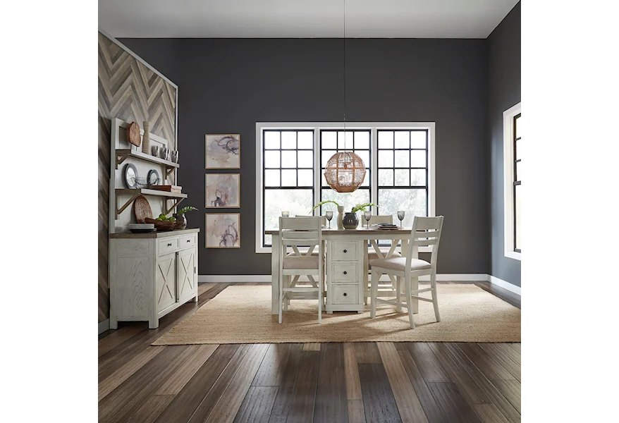 Amberly Oaks Dining Set by Liberty Furniture at VanDrie Home Furnishings