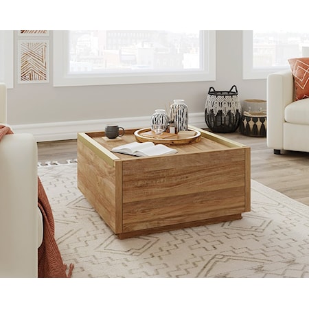 Contemporary Coffee Table with Side Drawers