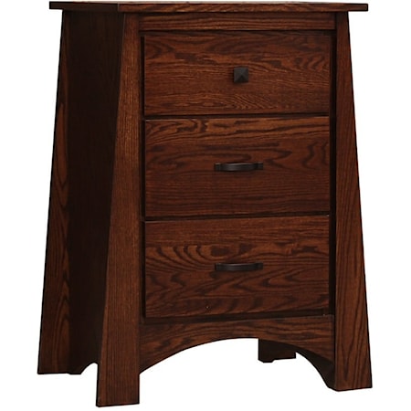 3-Drawer Nightstand