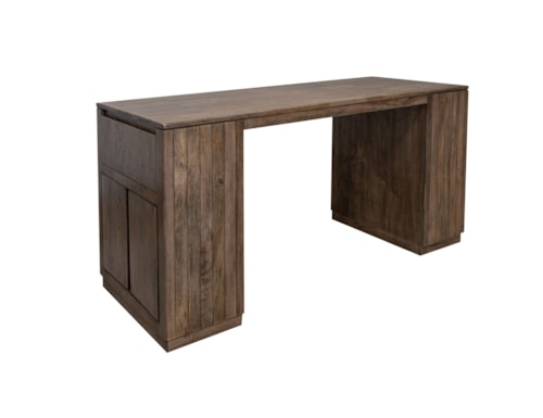 Contemporary Kitchen Island with Magnetic Door Catches