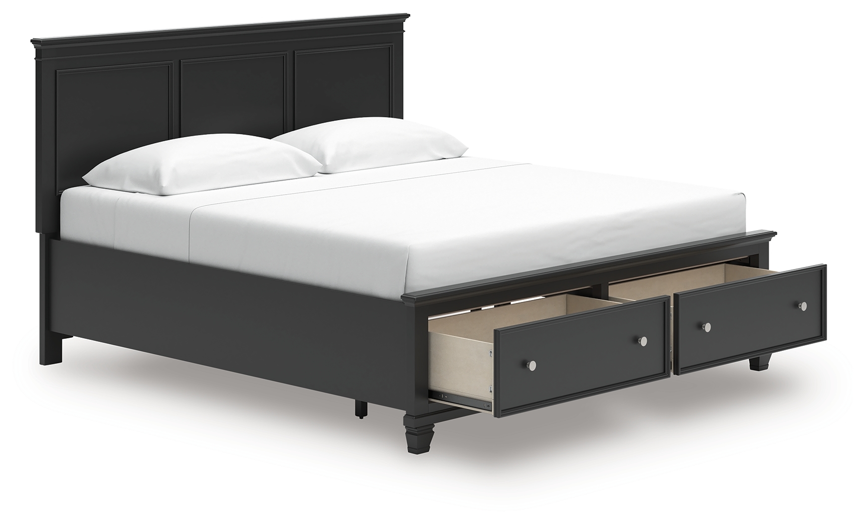 King Panel Storage Bed
