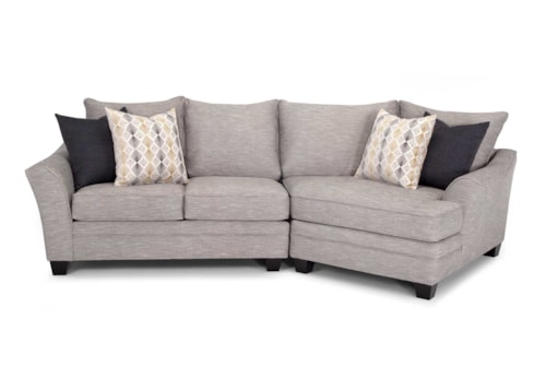 Transitional 2-Piece Sectional Sofa