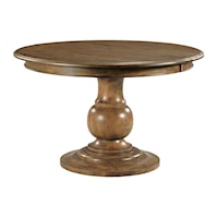 Traditional Solid Wood Whitson Round Pedestal Dining Table