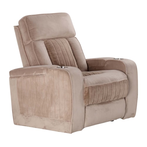 Casual Power Recliner with Power Headrest