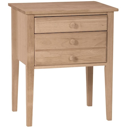 Casual 2-Drawer Accent Table