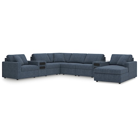 8-Piece Sectional w/ Audio System And Chaise