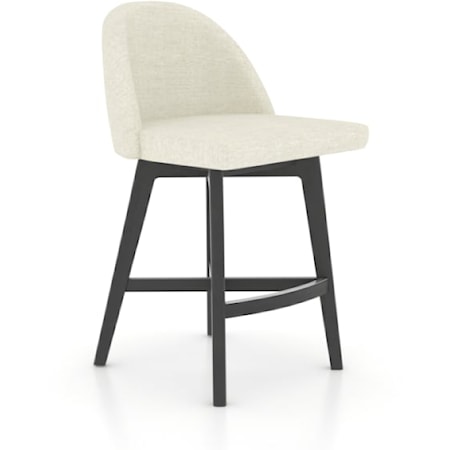 Upholstered fixed stool