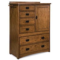 Mission Chest of Six Drawers with Door