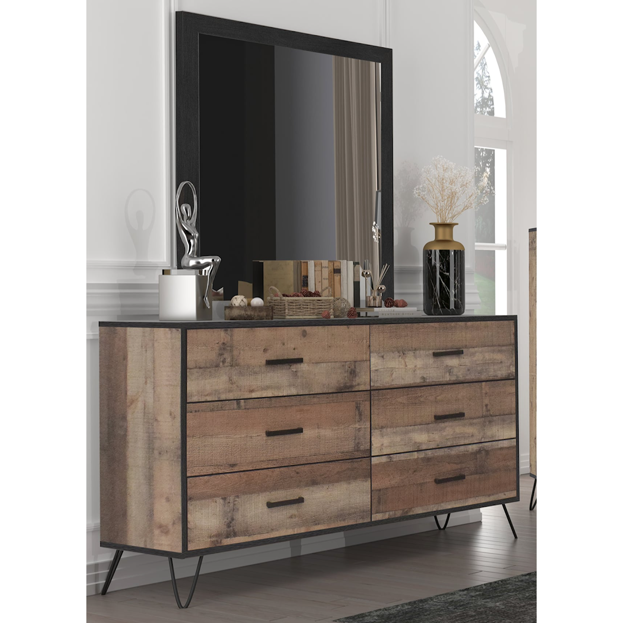 New Classic Elk River Dresser and Mirror Set