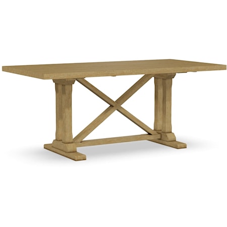 Alexa Trestle Solid Table Top and Base