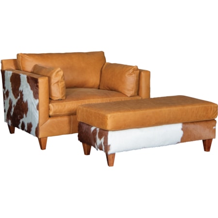 Chair and Ottoman Set