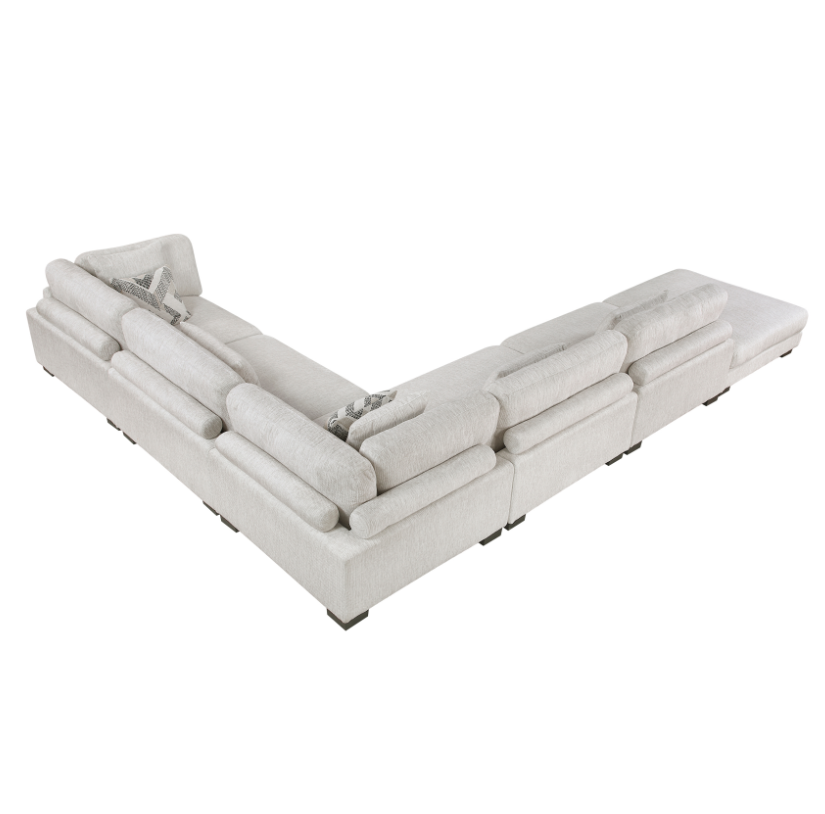 Homelegance Tinley 6-Piece Sectional Sofa with Ottoman