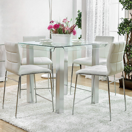 5-Piece Counter Height Dining Set