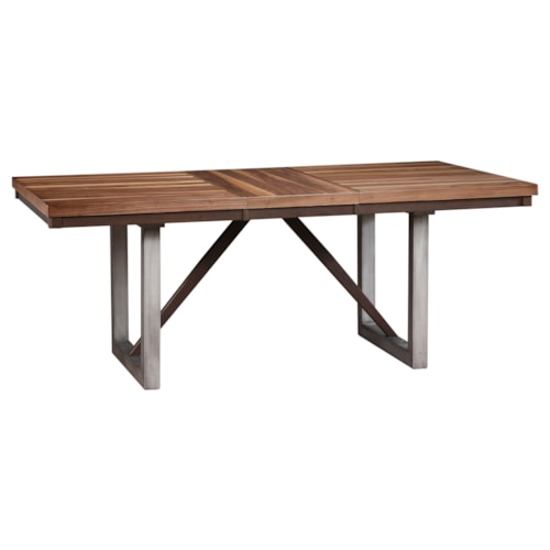 Spring Creek 77-Inch Extension Dining Table Natural Walnut