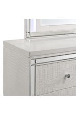 New Classic Valentino Nine Drawer Dresser and LED Backlit Mirror