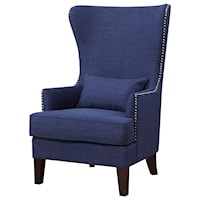 Transitional Accent Chair with Nailhead Trim