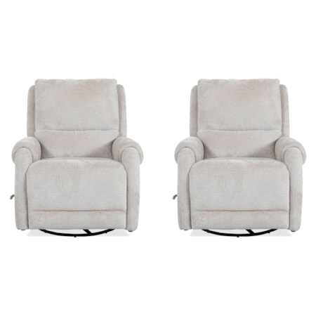 Manual Swivel Glider Recliner (Set of 2)