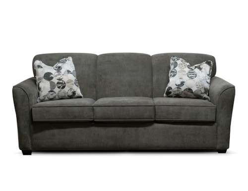 Transitional Queen Sleeper Sofa with Innerspring Mattress