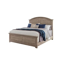 Transitional Queen Arched Panel Bed